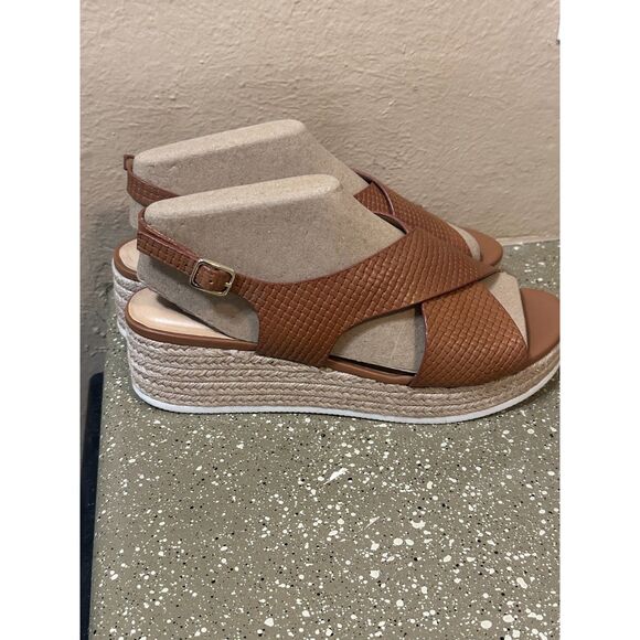 Alex Marie Women’s 9M Sweet Caramel Wedge‎ Espadrille Platform Sandals - Picture 9 of 9